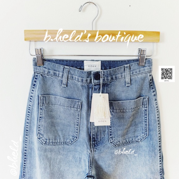 Dôen Newport Jean in Albion Wash Blue Denim Size 25 Brand New NWT - Picture 5 of 14